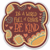 Seien Sie ein netter Kostenvoranschlag für moderne Aufkleber (Vorderseite)