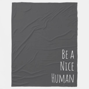 Seien Sie ein netter Mensch Redewendungen Minimali Fleecedecke