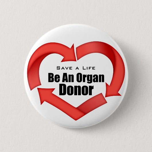 Seien Sie ein Organ-Spender Button (Vorderseite)