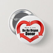 Seien Sie ein Organ-Spender Button (Vorne & Hinten)