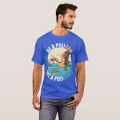 Seien Sie ein Pelican Bird Island Boat Fisch Catch T-Shirt (Vorne ganz)