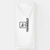 Seien Sie ein periodischer Tafelslogan Banner (Vertikal)