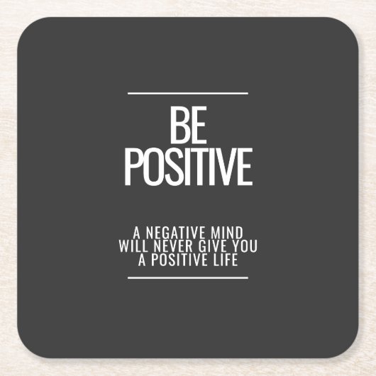 Seien Sie ein positiver Untersetzer (Vorderseite)