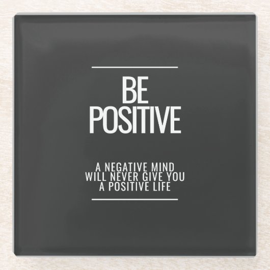 Seien Sie ein positiver Untersetzer (Vorderseite)