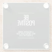 Seien Sie ein positiver Untersetzer (Rückseite)