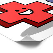 Seien Sie ein positives Funny Poster (Ecke)