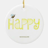 Seien Sie - ein positives Wort nett Keramikornament (Hinten)