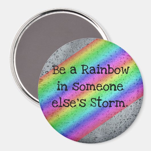 Seien Sie ein Rainbow Inspiration Magnet (Vorderseite/Rückseite)