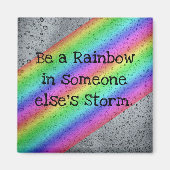 Seien Sie ein Rainbow Inspiration Magnet (Vorne)