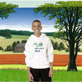 Seien Sie ein Regenbogen in einem Cloud Valentine- Hoodie