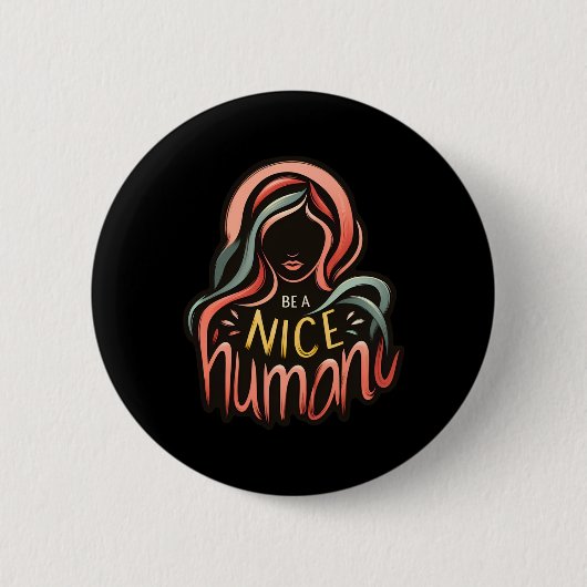 Seien Sie ein schöner Sticker1 Button (Vorderseite)