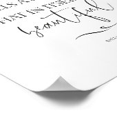 Seien Sie ein schönes Zitat, seien Sie es Sie. Poster (Ecke)