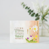 Seien Sie ein Segen für heute Sprichwörter 11:25 Postkarte (Stehend Vorderseite)