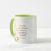 Seien Sie ein Segen für heute Sprichwörter 11:25 Tasse (Vorderseite Links)