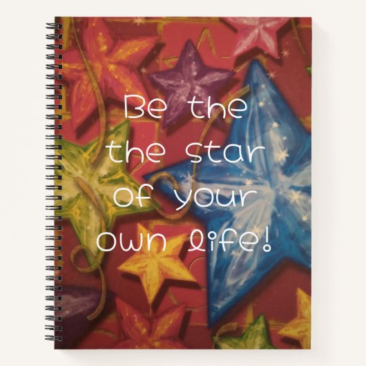 Seien Sie ein Shinting Star Notebook Notizblock (Vorderseite)