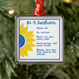 Seien Sie ein Sonnenblumenwort Kunst, Kultur und K Ornament Aus Metall