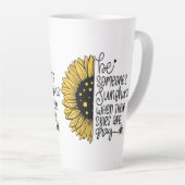 Seien Sie ein Sonnenschein, wenn der Himmel grau i Milchtasse (Rechte Ecke)