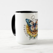 Seien Sie ein starkes und mutiges Bibelangebot Tasse (Vorderseite Links)