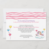 Seien Sie ein Trendsetter-Einhorn-Laufwerk bei der Einladung (Rückseite)