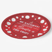 Seien Sie ein unheilvolles Weihnachtsgeschenk Pappteller (Schrägansicht)