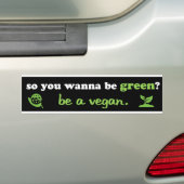 seien Sie ein veganes Autoaufkleber (Auf Auto)