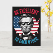 Seien Sie einander hervorragend Us Map Flagge Abe Karte (Gelbe Blume)