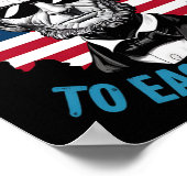 Seien Sie einander hervorragend Us Map Flagge Abe  Poster (Ecke)