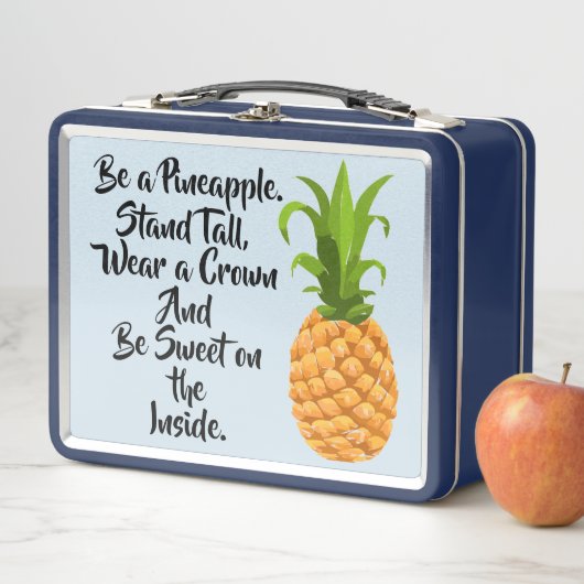 Seien Sie eine Ananas-Brotdose Metall Lunch Box (Beispiel)