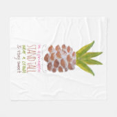 Seien Sie eine Ananas Fleecedecke (Vorderseite (Horizontal))