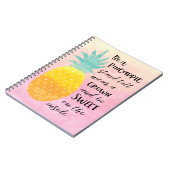 Seien Sie eine Ananas Inspirational Watercolor Typ Notizblock (Linke Seite)