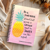 Seien Sie eine Ananas Inspirational Watercolor Typ