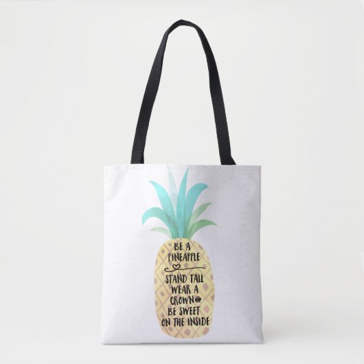 Seien Sie eine Ananas-Zitat-umschaltbare Tasche (Vorderseite)