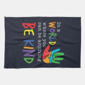 Seien Sie eine Art Autismus Bewusstsein Puzzle Han Geschirrtuch (Horizontal)