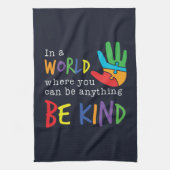 Seien Sie eine Art Autismus Bewusstsein Puzzle Han Geschirrtuch (Vertikal)