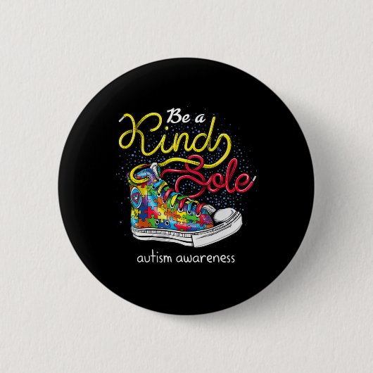 Seien Sie eine Art Autismus Bewusstsein Puzzle Sch Button (Vorderseite)
