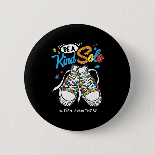 Seien Sie eine Art Autismus Bewusstsein Puzzle Sch Button (Vorderseite)