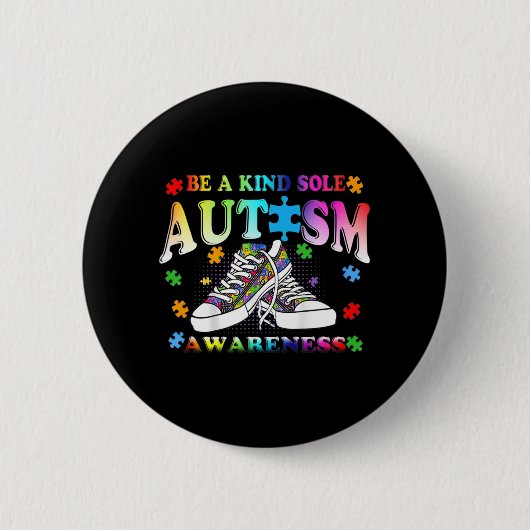 Seien Sie eine Art Autismus Bewusstsein Puzzle Sch Button (Vorderseite)