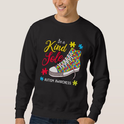 Seien Sie eine Art Autismus Bewusstsein Puzzle Sch Sweatshirt (Vorderseite)