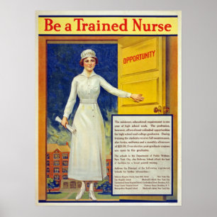 Seien Sie eine ausgebildete Krankenschwester, rest Poster