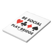 Seien Sie eine Brücke zum sozialen Spiel (vier Car Notizblock (Rotiert)