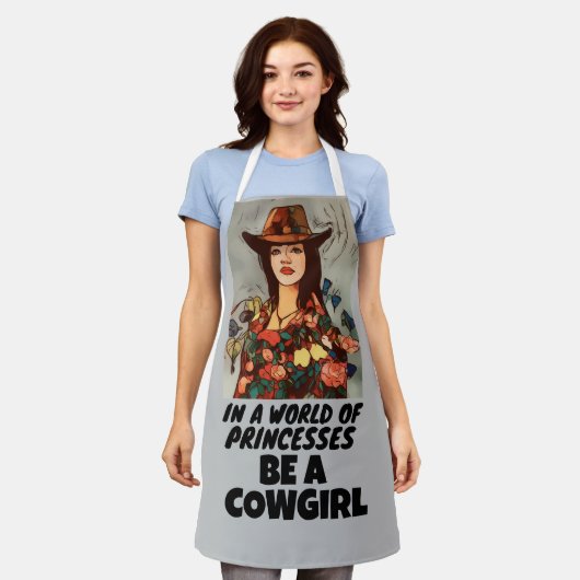 SEIEN SIE EINE COWGIRL LADIES KÜCHE SCHÜRZE (Getragen)