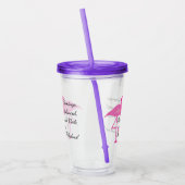 Seien Sie eine Flamingo-Trommel Acryltrinkbecher (Links)