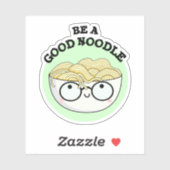 Seien Sie eine gute Noodle Funny Bowl of Noodle Pu Aufkleber (Blatt)