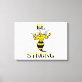 Seien Sie eine harte, gelbe Mauer Leinwanddruck (Vorderseite)