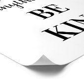 SEIEN SIE EINE inspirierende Motivierend Typografi Poster (Ecke)