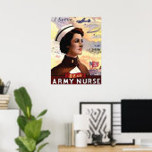 Seien Sie eine Krankenschwester, Vintag, Propagand Poster (Heimbüro)