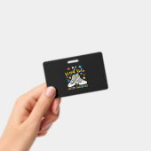 Seien Sie eine nette Autismus-Bewusstsein Trendy P Ausweis (Handheld)