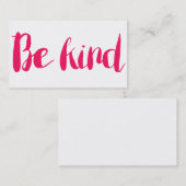 Seien Sie eine nette Calling Card Telefonnummerkarte (Vorne/Hinten)