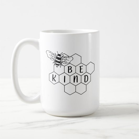 Seien Sie eine nette Hummel Kaffeetasse (Links)