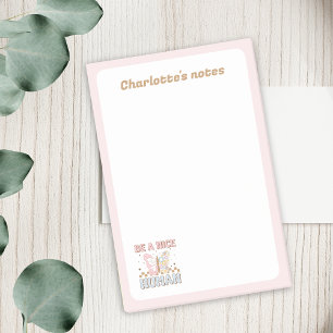 Seien Sie eine nette Motivierend Redewendungen für Post-it Klebezettel